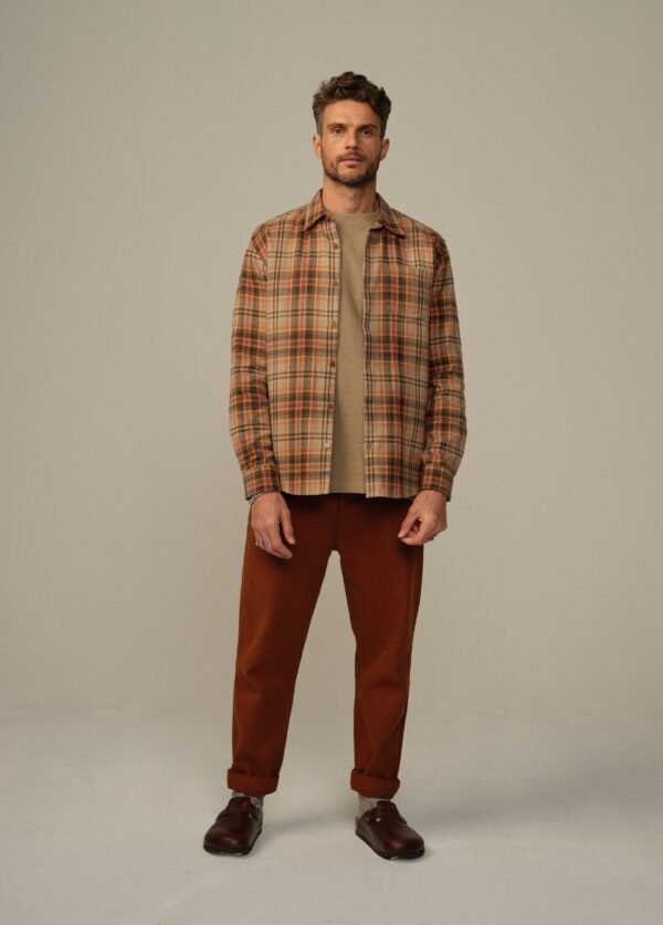 Accord Organic Cotton Dobby Flannel Shirt - Final Sale - Image 6