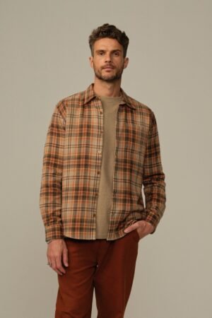 Accord Organic Cotton Dobby Flannel Shirt - Final Sale