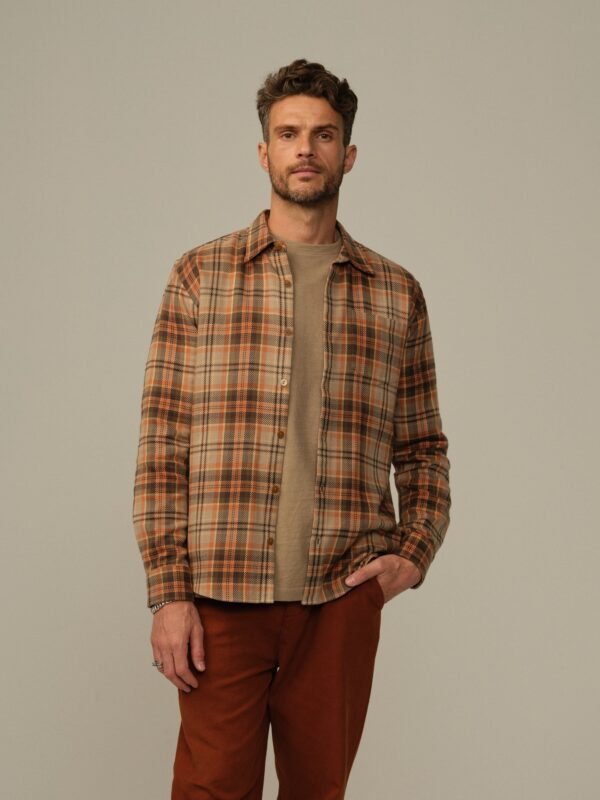 Accord Organic Cotton Dobby Flannel Shirt - Final Sale