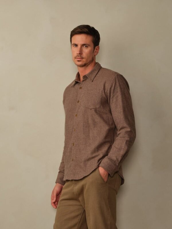 Accord Organic Cotton Flannel Shirt - Final Sale - Image 11