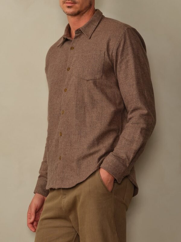 Accord Organic Cotton Flannel Shirt - Final Sale - Image 10