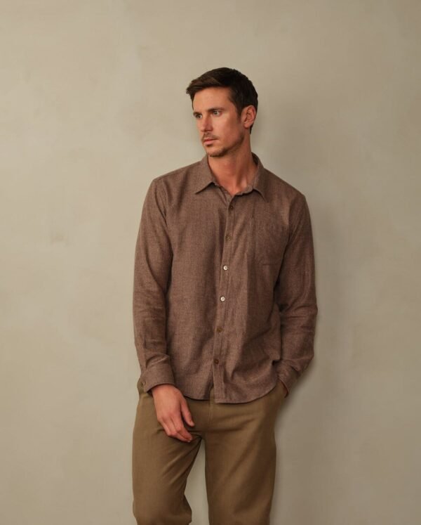 Accord Organic Cotton Flannel Shirt - Final Sale - Image 9