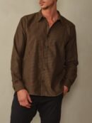 Accord Organic Cotton Striped Flannel Shirt - Final Sale