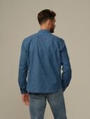 Men's Accord Dot-Dyed Indigo Shirt