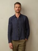 Men's Accord Embroidered Linen Shirt