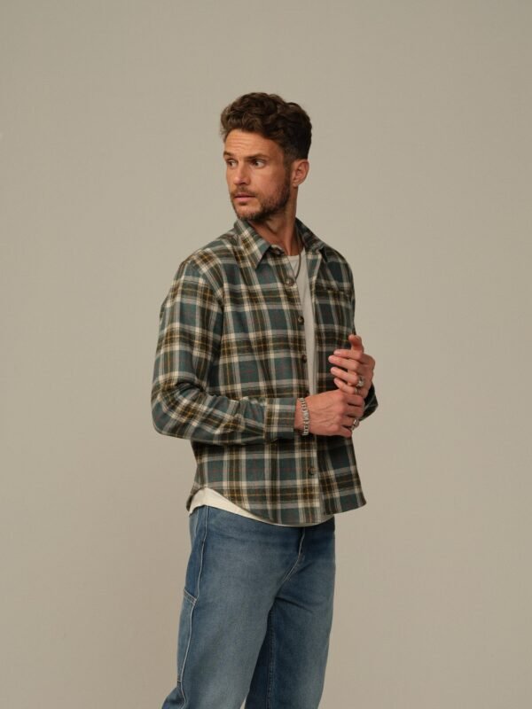 Men's Accord Japanese Cotton Flannel Shirt - Final Sale - Image 2