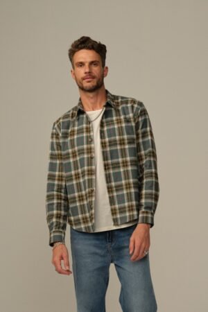 Men's Accord Japanese Cotton Flannel Shirt - Final Sale