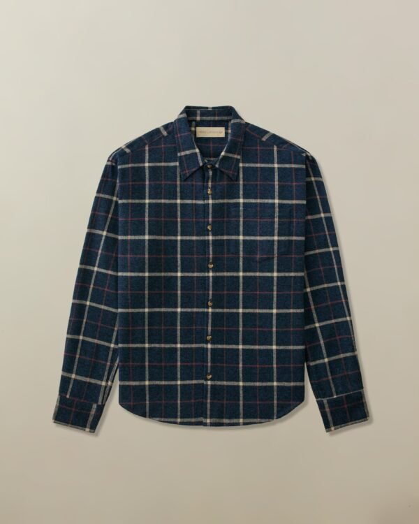 Men's Accord Shirt in Organic Cotton Japanese Flannel - Image 3