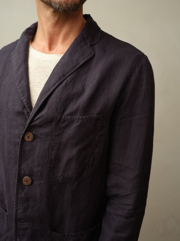 Men's Biarritz Unstructured Linen Blazer - Image 6