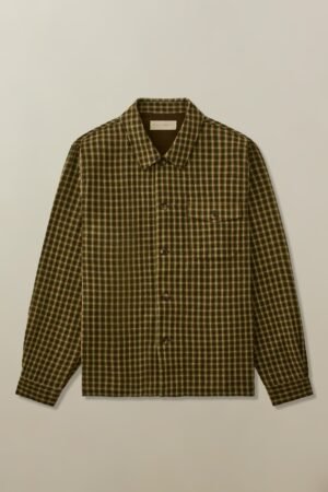 Men's Cameron Overshirt in Double Cloth Dobby