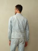 Men's Cody Japanese Denim Railroad Stripe Jacket