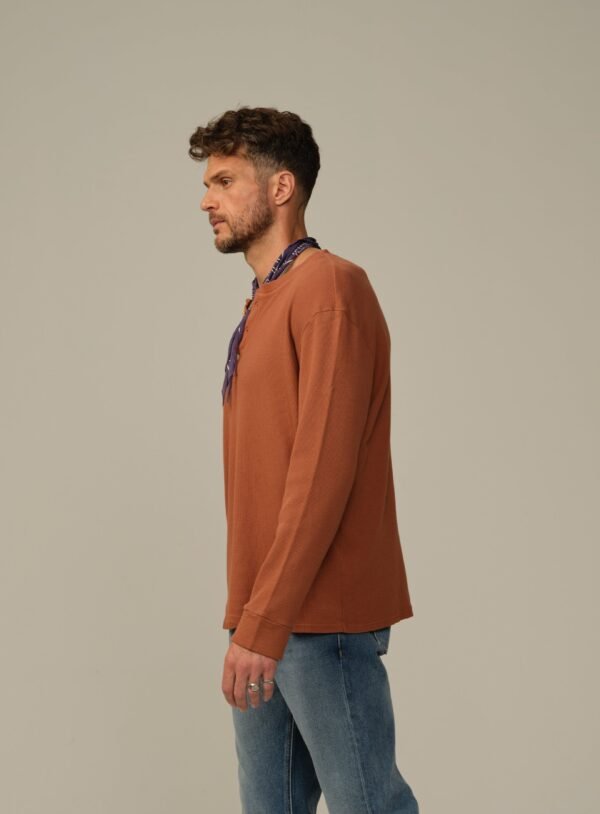 Men's Crosby Organic Cotton Waffle Henley - Final Sale - Image 2