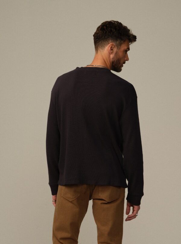Men's Crosby Organic Cotton Waffle Henley - Image 3