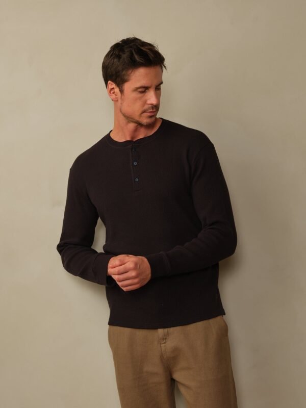 Men's Crosby Organic Cotton Waffle Henley - Image 16