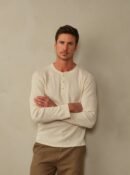 Men's Crosby Organic Cotton Waffle Henley