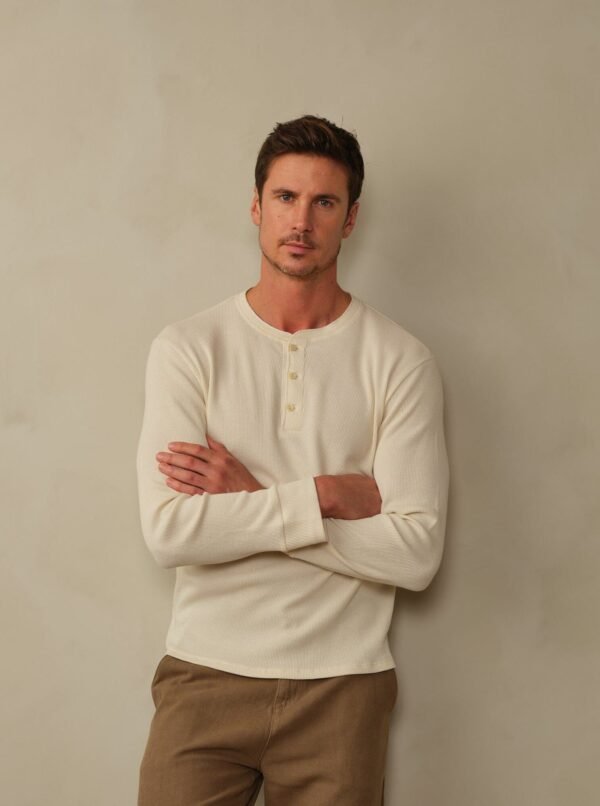 Men's Crosby Organic Cotton Waffle Henley - Image 12