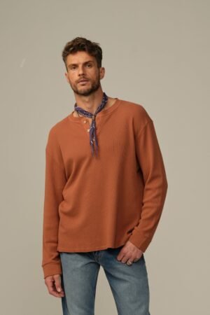 Men's Crosby Organic Cotton Waffle Henley - Final Sale