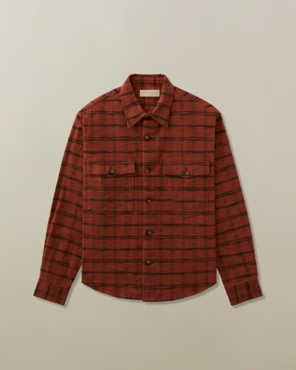 Noah Overshirt in Organic Cotton Japanese Flannel - Image 2